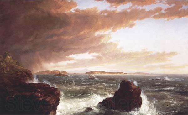 Frederic E.Church View Across Frenchman s Bay from Mt.Desert Island,After a Squall France oil painting art